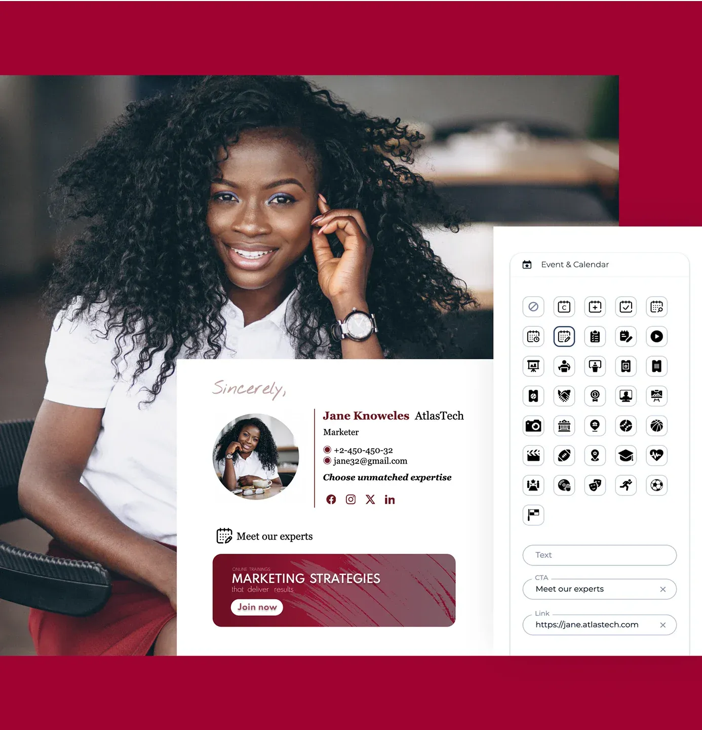 Easily customize your email signature