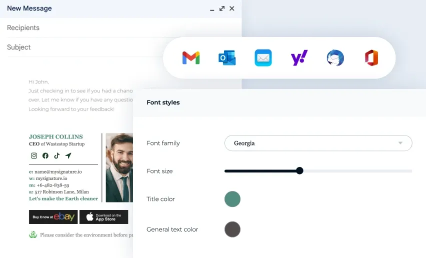 customize signature